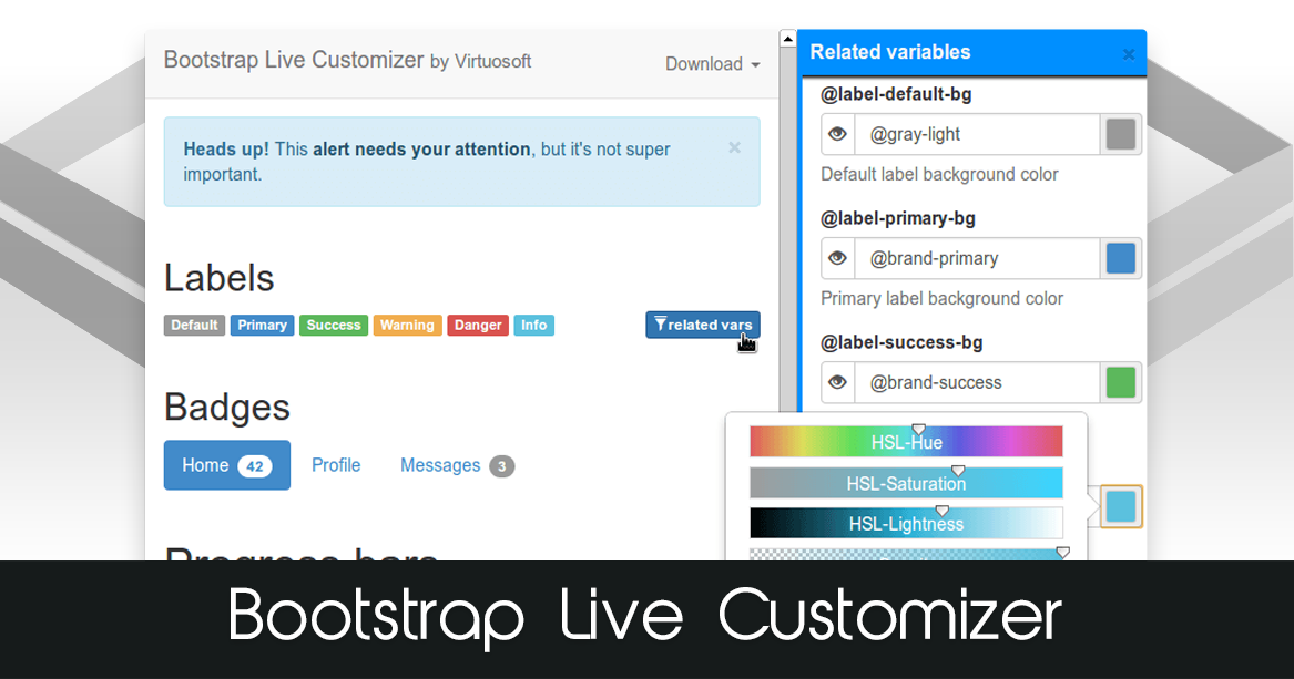 Bootstrap Live Customizer
